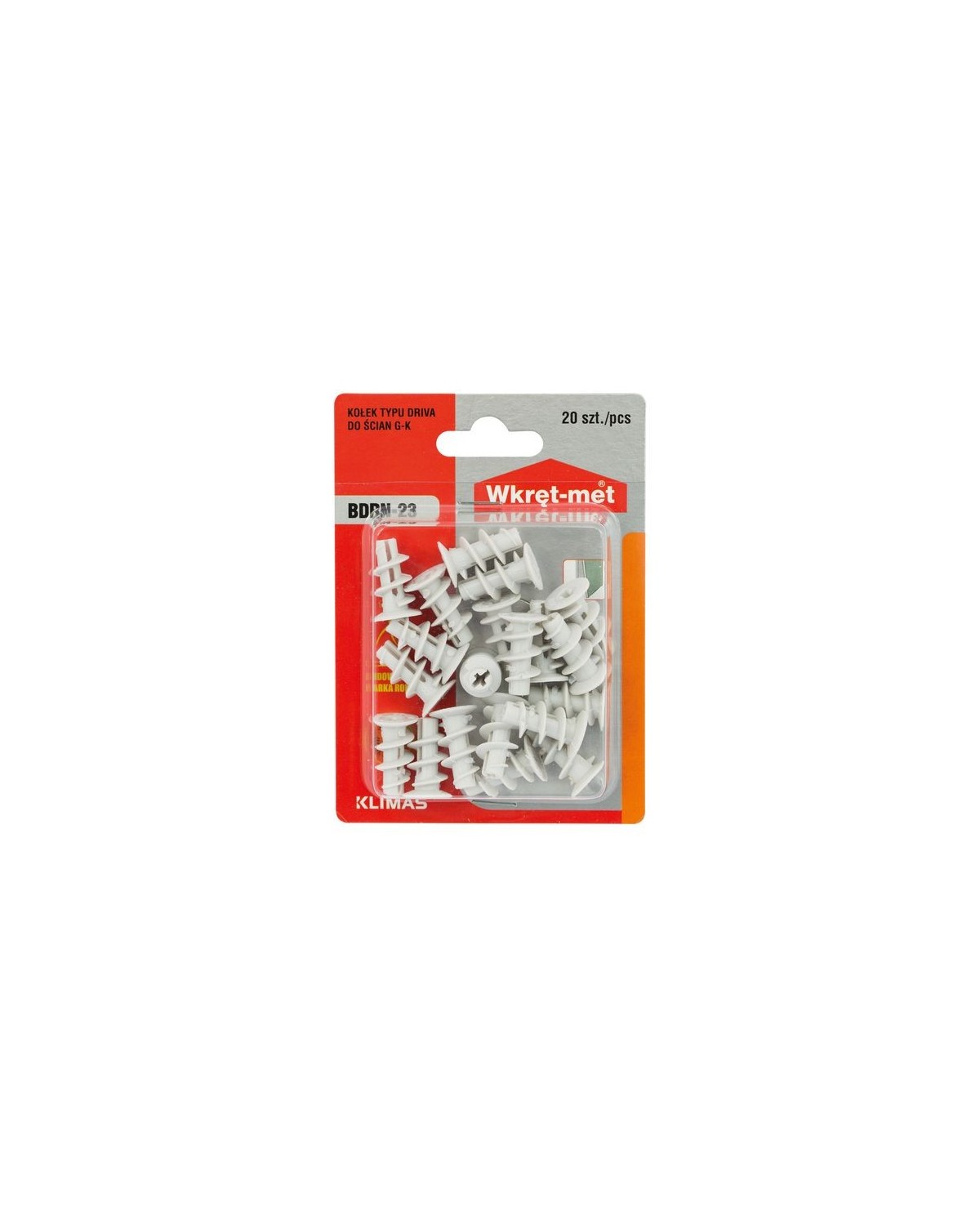 Kołki nylonowe do płyt kartonowo-gipsowych - WKRĘT-MET