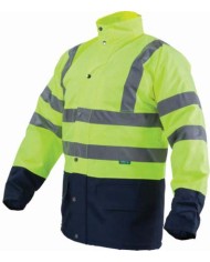 Kurtka robocza odblaskowa żółta Flash XXL STALCO - Bezpieczeństwo!