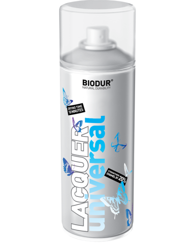 Lakier w aerozolu Biodur połysk 400ML - Wysoka jakość i trwałość Lakier w aerozolu Biodur połysk 400ML - Wysoka jakość i trwałość
