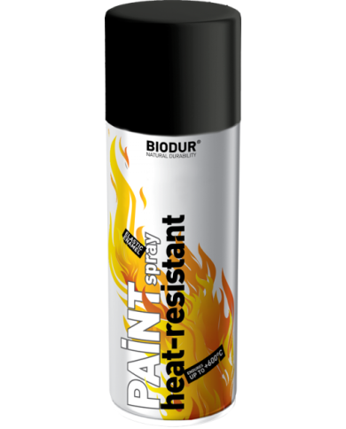Biodur Emalia czarna 400ml - odporna na wysokie temperatury Biodur Emalia czarna 400ml - odporna na wysokie temperatury