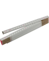 Miara składana 1 m biała STALCO - Precyzyjne pomiary w budownictwie