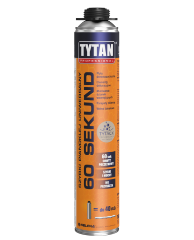 Pianoklej uniwersalny 60 Sekund 750 ml TYTAN PROFESSIONAL Pianoklej uniwersalny 60 Sekund 750 ml TYTAN PROFESSIONAL