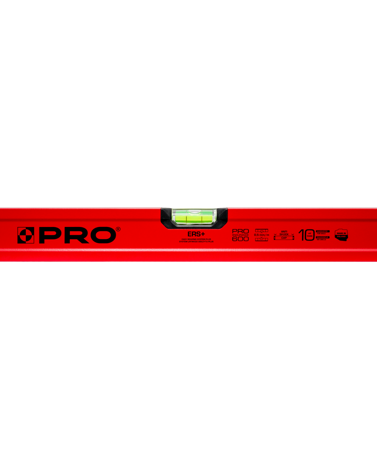 Poziomica PRO600 100cm czerwona - precyzyjne pomiary