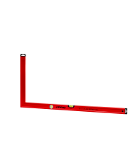 Kątownica czerwona 50x100 cm z wskaźnikiem pionu i poziomu
