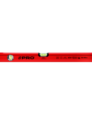 Kątownica czerwona 50x100 cm z wskaźnikiem pionu i poziomu