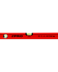 Kątownica czerwona 50x80 cm z wskaźnikiem pionu i poziomu