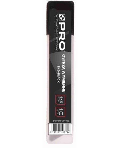 Ostrza wymienne SK5 black 18mm - 10 szt. PRO do cięcia Ostrza wymienne SK5 black 18mm - 10 szt. PRO do cięcia