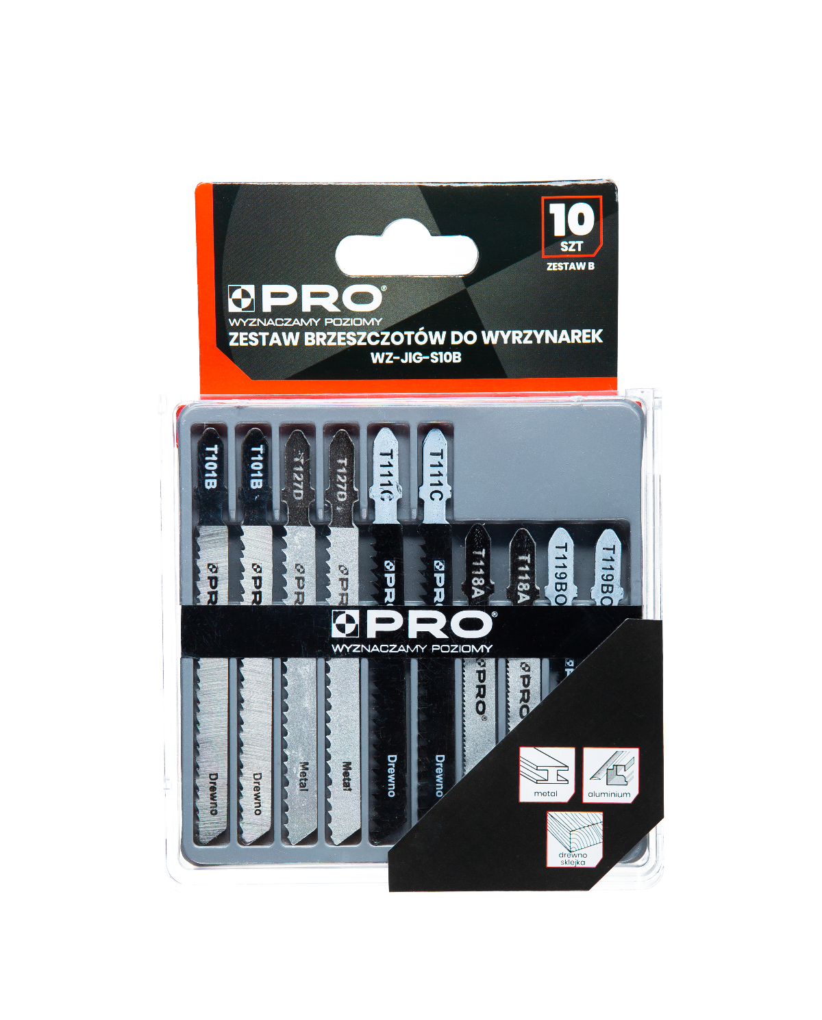 Zestaw brzeszczotów do wyrzynarek B - 10 szt. PRO | Wysoka jakość