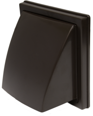 Wylot ścienny 100 mm z okapem brąz PRZYBYSZ - Wysoka jakość