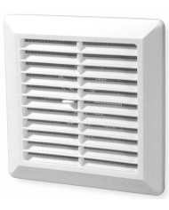 Kratka wentylacyjna zamykana 14x14 cm biała PRZYBYSZ - Siatka