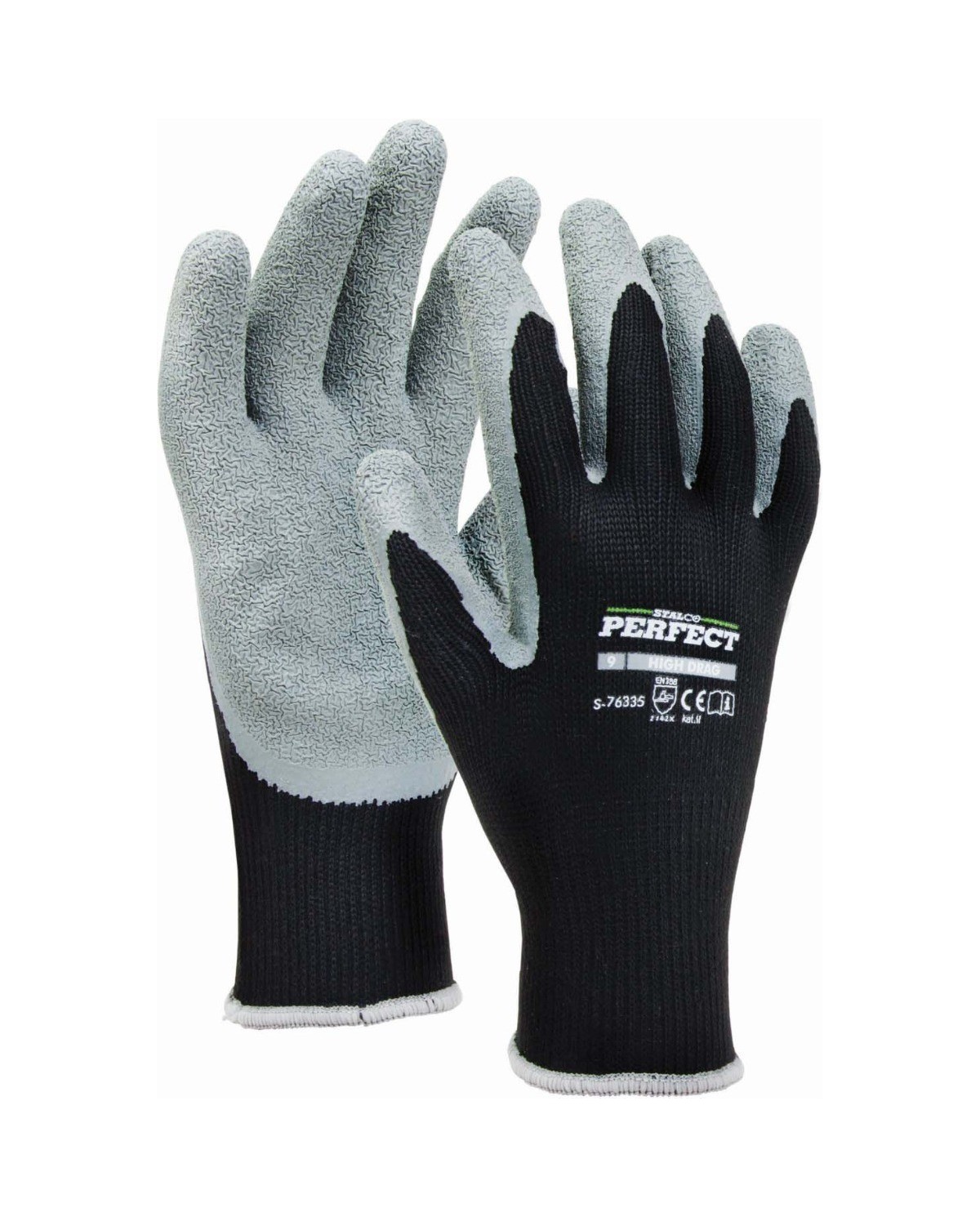 Rękawice poliestrowe High Drag 9 STALCO PERFECT - Wysoka jakość!