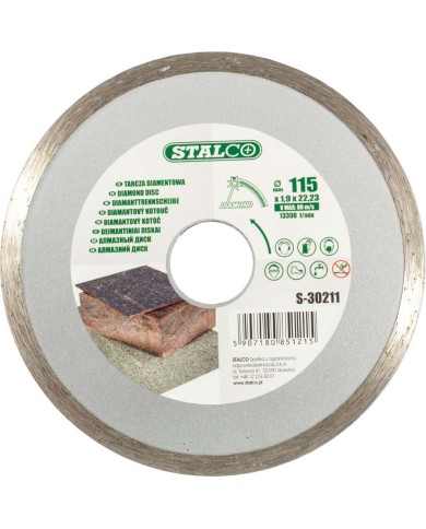 Tarcza diamentowa 115 mm do glazury STALCO - Wysoka jakość!