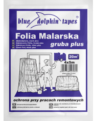 Folia malarska Gruba Plus 4x5 m - BLUEDOLPHIN | Najlepsza jakość