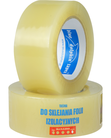 Taśma do folii PE 48 mm - 20 m BLUEDOLPHIN | Wysoka jakość Taśma do folii PE 48 mm - 20 m BLUEDOLPHIN | Wysoka jakość