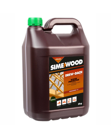Impregnat DREW-DACH 5kg ZIELONY SimeWood - Ochrona więźby Impregnat DREW-DACH 5kg ZIELONY SimeWood - Ochrona więźby