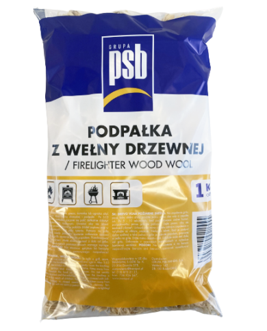 Podpałka z wełny drzewnej 1 kg - Ekologiczna i skuteczna Podpałka z wełny drzewnej 1 kg - Ekologiczna i skuteczna