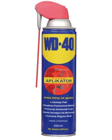 Wielofunkcyjny preparat WD-40 0,45 L z aplikatorem - Skuteczność! Wielofunkcyjny preparat WD-40 0,45 L z aplikatorem - Skuteczność!