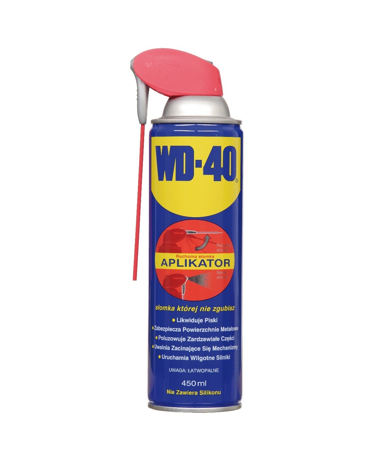 Wielofunkcyjny preparat WD-40 0,45 L z aplikatorem - Skuteczność! Wielofunkcyjny preparat WD-40 0,45 L z aplikatorem - Skuteczność!