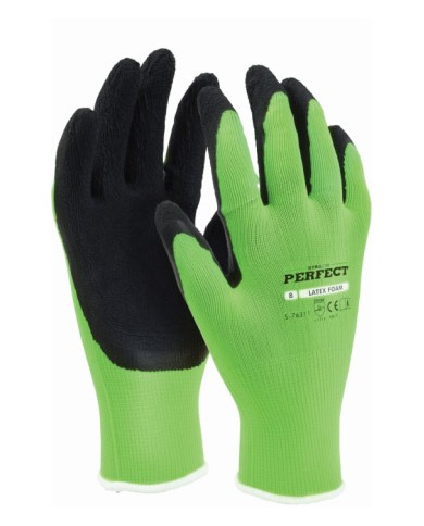 Rękawice Poliestrowe Latex Foam 8 STALCO PERFECT - Wysoka Jakość Rękawice Poliestrowe Latex Foam 8 STALCO PERFECT - Wysoka Jakość