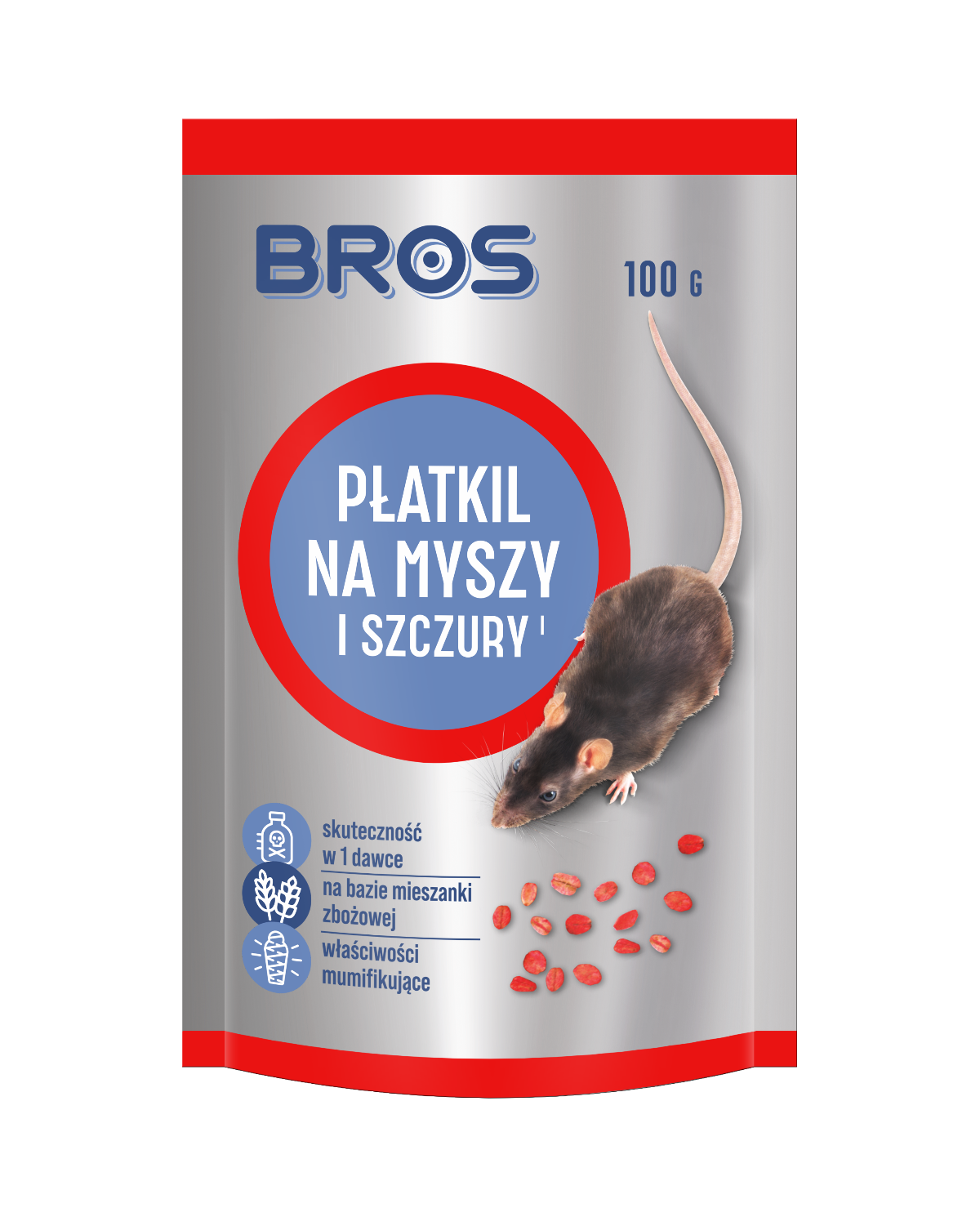 Płatki na myszy i szczury 100 g BROS - Skuteczna ochrona Płatki na myszy i szczury 100 g BROS - Skuteczna ochrona