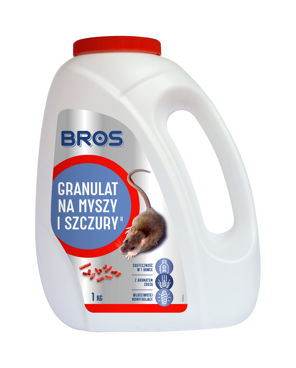 Granulat na myszy i szczury 1 kg BROS - Skuteczna ochrona