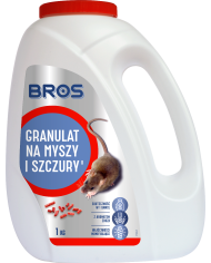 Granulat na myszy i szczury 1 kg BROS - Skuteczna ochrona