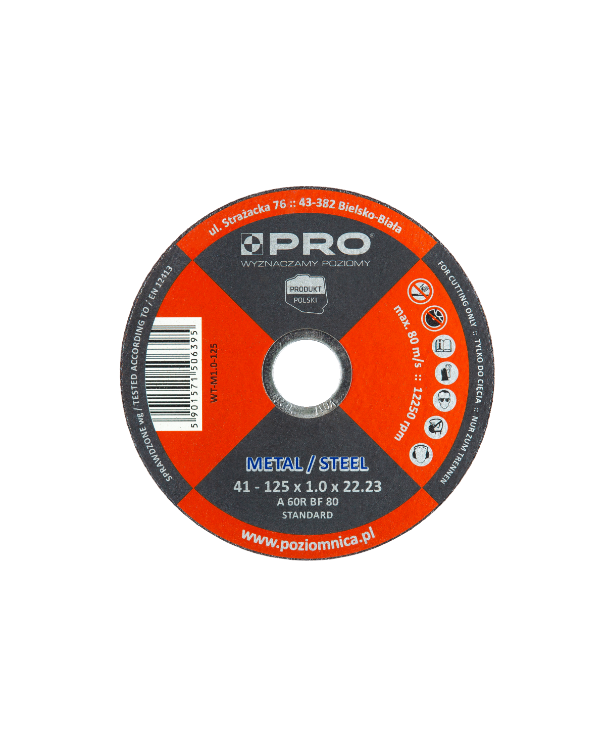 Tarcza do cięcia metalu 41-125mm PRO - Wysoka jakość i precyzja