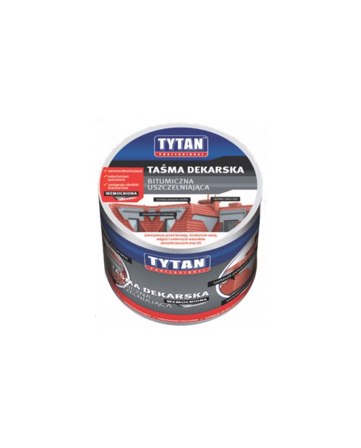 Taśma Dekarska BIT Tytan Alum 75mm x 10m - Wysoka Jakość