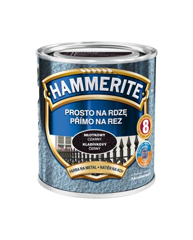 Farba młotkowa do metalu 0,7 L czarna HAMMERITE - trwałość i styl Farba młotkowa do metalu 0,7 L czarna HAMMERITE - trwałość i styl