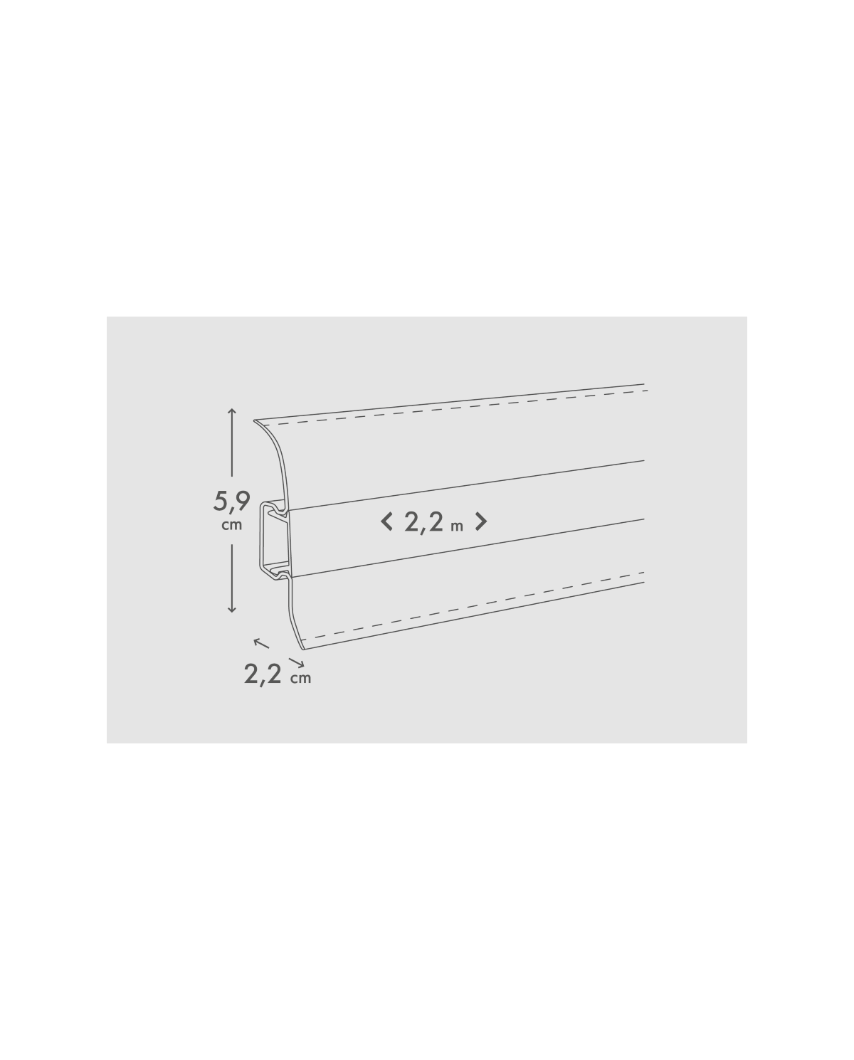 Listwa przypodłogowa PVC Premium Classic 22x59mm Dąb Timmerlah Listwa przypodłogowa PVC Premium Classic 22x59mm Dąb Timmerlah