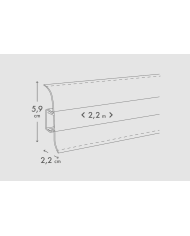 Listwa przypodłogowa PVC Premium Classic 22x59mm Dąb Timmerlah Listwa przypodłogowa PVC Premium Classic 22x59mm Dąb Timmerlah
