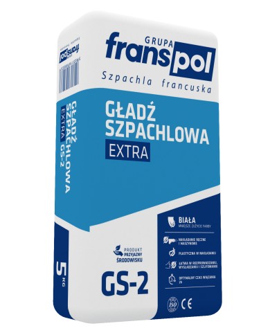 Gładź szpachlowa 5 kg Extra FRANS-POL - Idealna do wykończeń Gładź szpachlowa 5 kg Extra FRANS-POL - Idealna do wykończeń