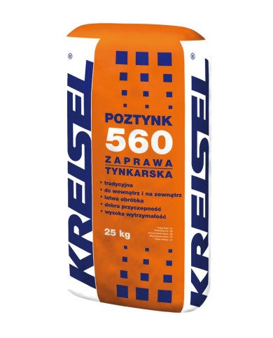 POZTYNK 560 - Zaprawa Tynkarska 25 kg | Wysoka Jakość Tynku POZTYNK 560 - Zaprawa Tynkarska 25 kg | Wysoka Jakość Tynku