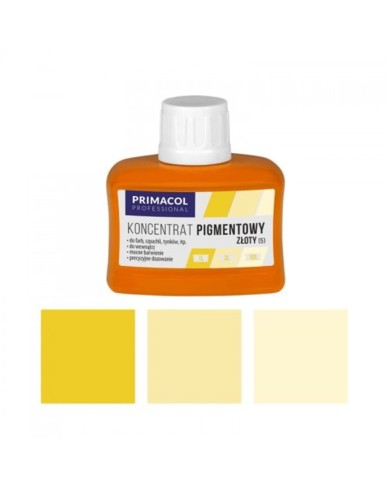 Pigment do farb Primacol 80ml - Złoty | Wysoka Jakość Pigment do farb Primacol 80ml - Złoty | Wysoka Jakość
