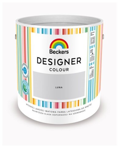 Farba lateksowa Beckers Designer LUNA 2,5 l - Wysoka jakość Farba lateksowa Beckers Designer LUNA 2,5 l - Wysoka jakość