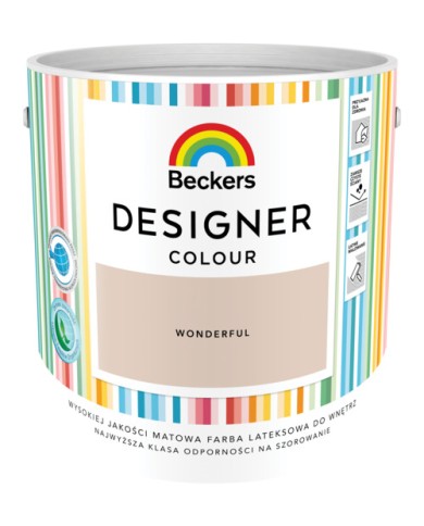 Farba lateksowa Beckers Designer WONDERFUL 2,5 l - Wysoka jakość