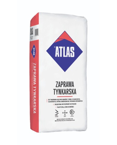 Zaprawa tynkarska 25 kg ATLAS - Wysoka jakość i trwałość Zaprawa tynkarska 25 kg ATLAS - Wysoka jakość i trwałość