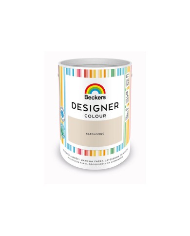 Farba Lateksowa BECKERS DESIGNER COLOUR CAPUCCINO 5L - Wysoka Jakość