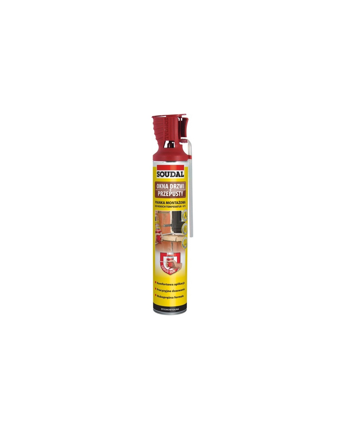 SOUDAL Pianka montażowa GG 500ml z wężykem - Wysoka jakość SOUDAL Pianka montażowa GG 500ml z wężykem - Wysoka jakość