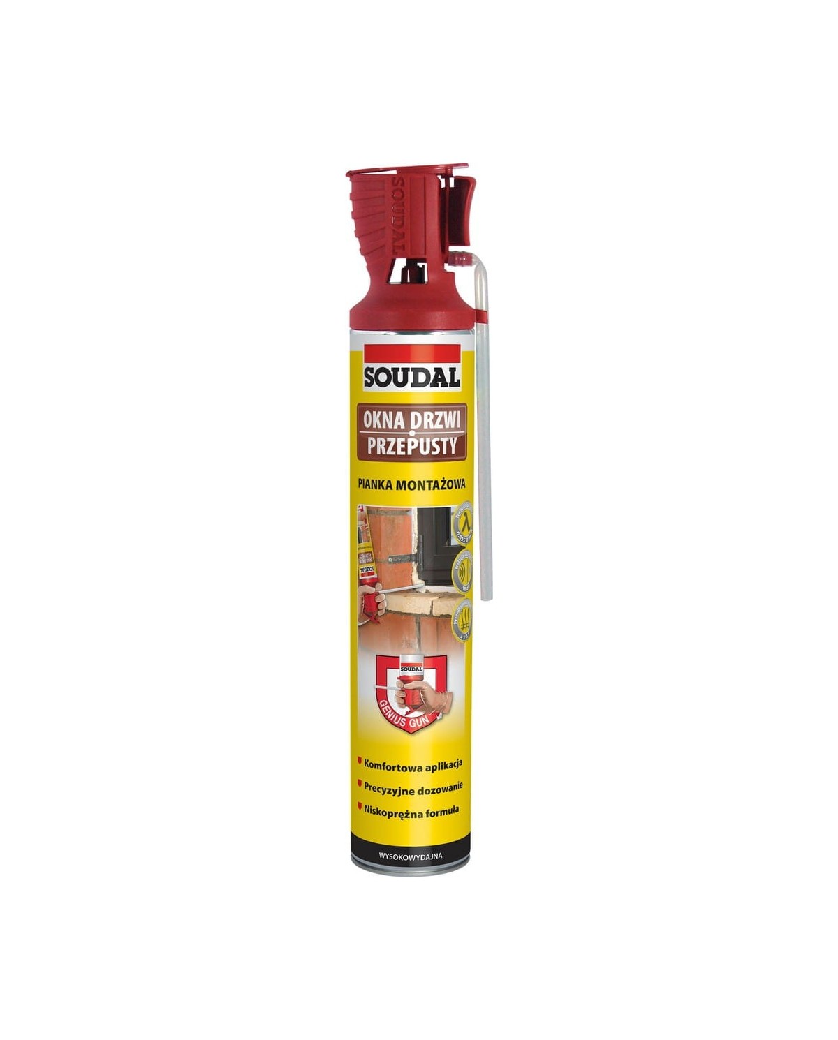 Soudal Piana montażowa 770ml z wężykem - Wysoka jakość 2016 GG Soudal Piana montażowa 770ml z wężykem - Wysoka jakość 2016 GG