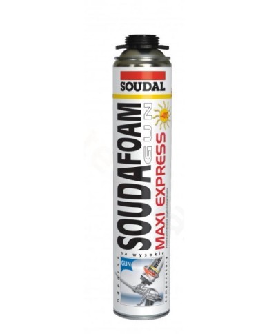 SOUDAL Pianka Pistolet MAXI EXPRESS 870ml - Wysoka Jakość SOUDAL Pianka Pistolet MAXI EXPRESS 870ml - Wysoka Jakość