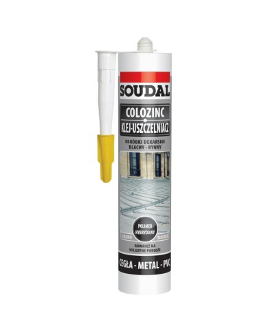 Klej-uszczelniacz SOUDAL do blach 290ml bezbarwny - Wysoka jakość Klej-uszczelniacz SOUDAL do blach 290ml bezbarwny - Wysoka jakość