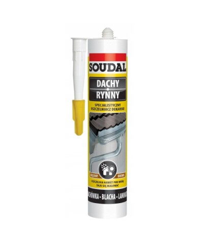SOUDAL Specjalny uszczelniacz dekarski bezbarwny 280 mL SOUDAL Specjalny uszczelniacz dekarski bezbarwny 280 mL