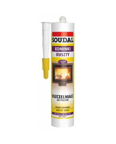 SOUDAL Uszczelniacz do pieców 1500°C 280 ml - Wysoka jakość SOUDAL Uszczelniacz do pieców 1500°C 280 ml - Wysoka jakość