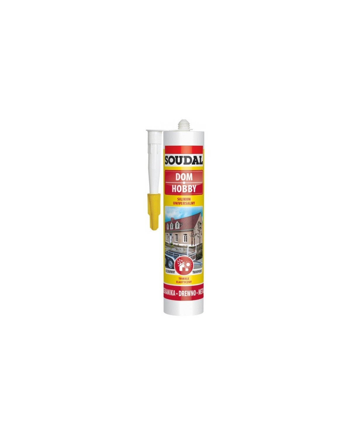 Soudal Silikon uniwersalny biały 280 mL - Wysoka jakość Soudal Silikon uniwersalny biały 280 mL - Wysoka jakość