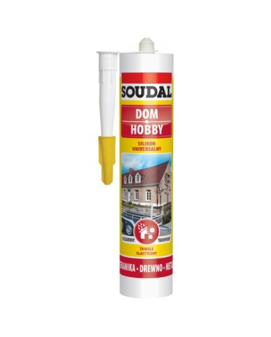 Soudal Silikon uniwersalny bezbarwny 280 mL - Wysoka jakość Soudal Silikon uniwersalny bezbarwny 280 mL - Wysoka jakość