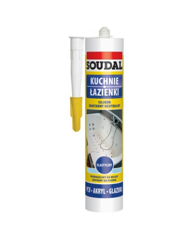 Soudal Silikon Neut. Sanitarny Biały 280 mL - Wysoka Jakość Soudal Silikon Neut. Sanitarny Biały 280 mL - Wysoka Jakość