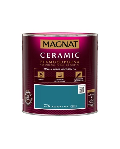 Magnat Ceramic LAZUROWY AGAT 2,5L - Farba do wnętrz Magnat Ceramic LAZUROWY AGAT 2,5L - Farba do wnętrz