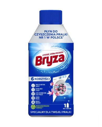 BRYZA 250ml - Skuteczny płyn do czyszczenia pralki BRYZA 250ml - Skuteczny płyn do czyszczenia pralki