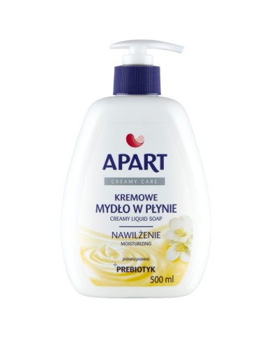 Kremowe mydło w płynie APART 500ml - Jaśmin | Delikatna pielęgnacja Kremowe mydło w płynie APART 500ml - Jaśmin | Delikatna pielęgnacja